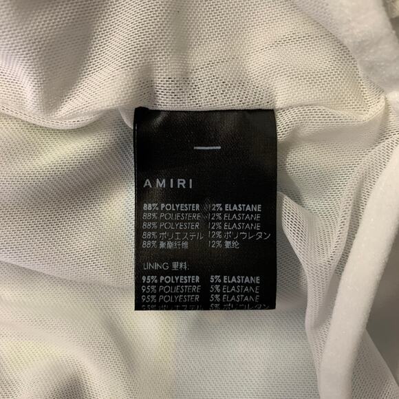 AMIRI Size 36 Blue Graphic Polyester Blend Drawstring Swim Trunks - Picture 5 of 6